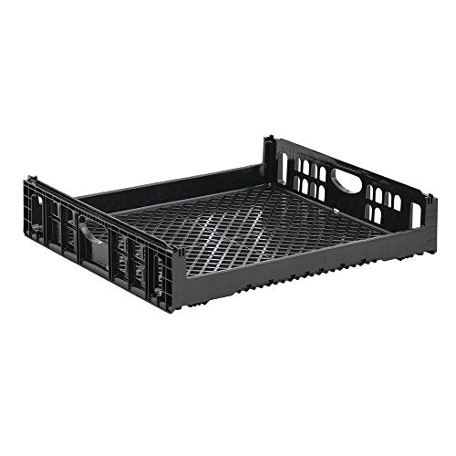Orbis Black Plastic Stackable Bakery Tray - 28 3/4"L x 26"W x 6"D by ORBIS-DIVISION OF MENASHA CORP – 28 3/4"L x 26"W x 6"D, Plastic, Black, Model NPL660B-10