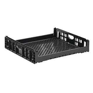 Orbis Black Plastic Stackable Bakery Tray - 28 3/4"L x 26"W x 6"D by ORBIS-DIVISION OF MENASHA CORP – 28 3/4"L x 26"W x 6"D, Plastic, Black, Model NPL660B-10