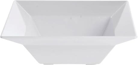 G.E.T. Square White Melamine Serving Bowl - 12" L x 12" W x 4" H