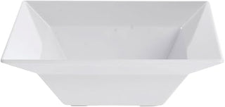 G.E.T. Square White Melamine Serving Bowl - 12" L x 12" W x 4" H