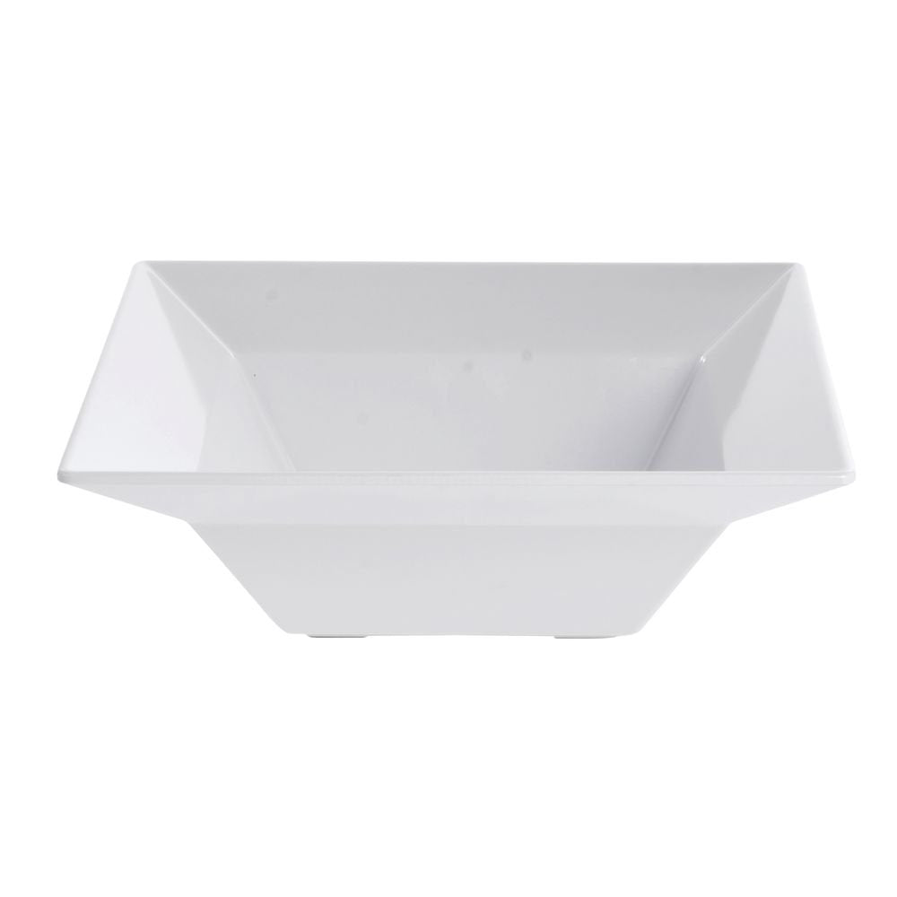 G.E.T. Square White Melamine Serving Bowl - 12" L x 12" W x 4" H by G E T ENTERPRISES LLC – Melamine, White, Model ML-245-W