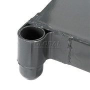 Platform Truck w/Steel Deck by Global Industrial – 48"L x 30"W x 5.46"H, Alloy Steel, Gray, Model 952113
