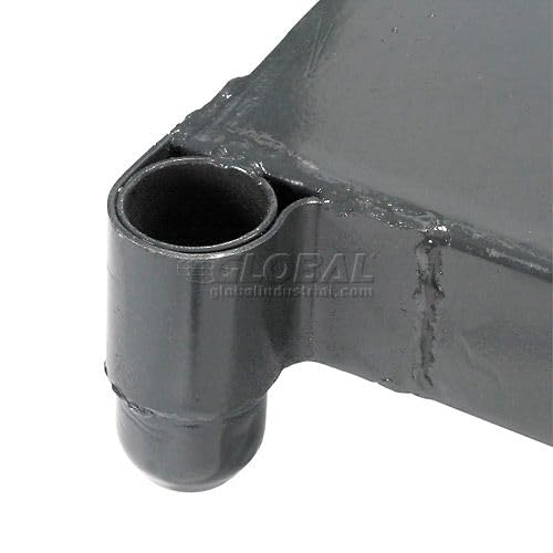 Platform Truck w/Steel Deck by Global Industrial – 48"L x 30"W x 5.46"H, Alloy Steel, Gray, Model 952113