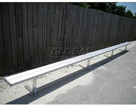 Ultraplay 21' Park Bench Without Back, Aluminum