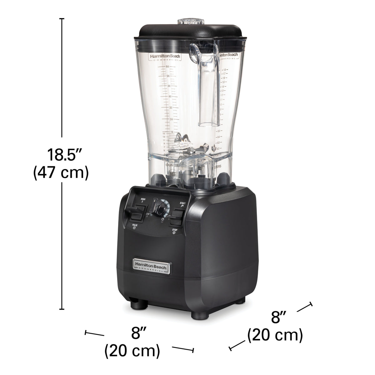 Hamilton Beach HBH550R Fury Bar Blender, 64 oz., 120V - photo 2