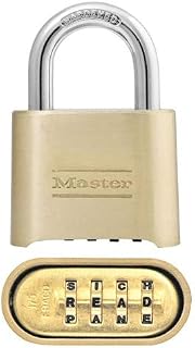 Master Lock 175DWD, No. 175 2" Combination Solid Body Padlock Pack of 12 pcs