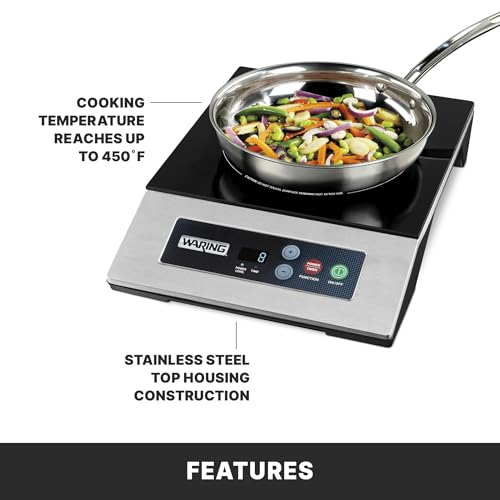 Waring Multicolor / WIH400B - Schott Ceramic Surface / 11.5" x 11.75" Countertop Burners