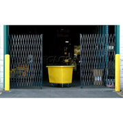 10'W Double Folding Security Gate by Global Industrial – 11"L x 61"W x 4"H, Steel, Gray, Model 241689