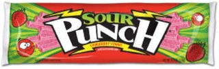 American Licorice King Size Blue Raspberry Sour Punch Straw Candy, 4.5 Ounce - 24 per case.24