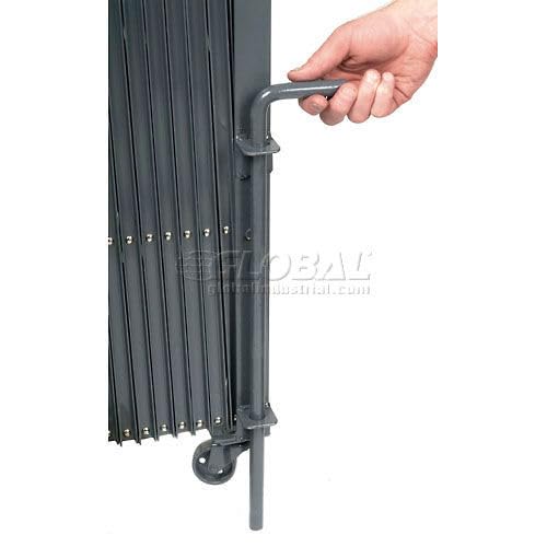 Double Folding Security Gate by Global Industrial – 85"L x 97"W x 4"H, Steel, Gray, Model 620880
