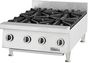 Garland GTOG48-8 NG 48 in Countertop Hotplate, 8 Open Burners, Manual Control, NG, Each