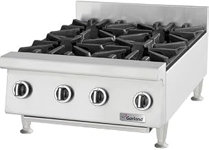 Garland GTOG48-8 NG 48 in Countertop Hotplate, 8 Open Burners, Manual Control, NG, Each