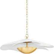 Mitzi H814701-AGB Madeline - 1 Light Pendant 9.75 inches Tall and 24.75 inches Wide - Aged Brass