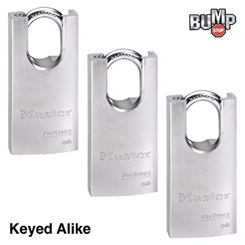 Master Lock 3 Pack / Chrome / Modern Keyed Padlocks