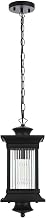 Collins One Light Outdoor Pendant Black