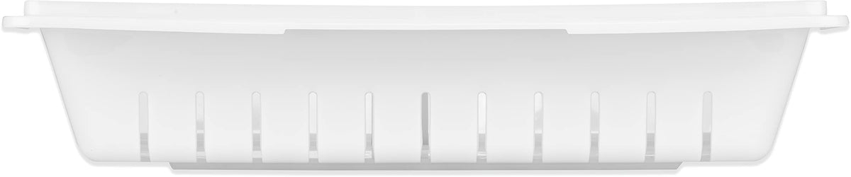 Storplus Food Storage Container Colander with Stackable Design for Catering by Carlisle FoodService Products – 26 x 18 Inches, 0.0 ounces, Plastic, White, Model 10648