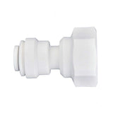 3/8 OD x 1/4 NPTF Inch Female Adapter by John Guest – 3/8 in. OD x 1/4 in. NPTF, 5 Pack, Plastic, White, Pack of 5, Model PP451222WP