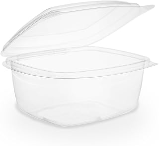 Vegware 16oz PLA Hinged Lid Deli Container - 300/Case