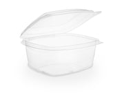 16oz PLA Hinged Lid Deli Container - 300/Case by Vegware – Model PLA Hinged Deli Container 16oz