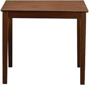Furnifact Solid Wood Square Counter Height Table, Traditional Pub High Top Bar Height Tall Table for Kitchen Dining Room or Home Bar