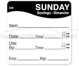 DayMark - 1127827 - CoolMark 2 in x 2 in Sunday Label