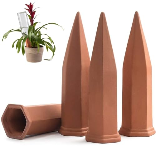 Modern Innovations 4 Pack / Terracotta / Tube Self-Watering Stakes