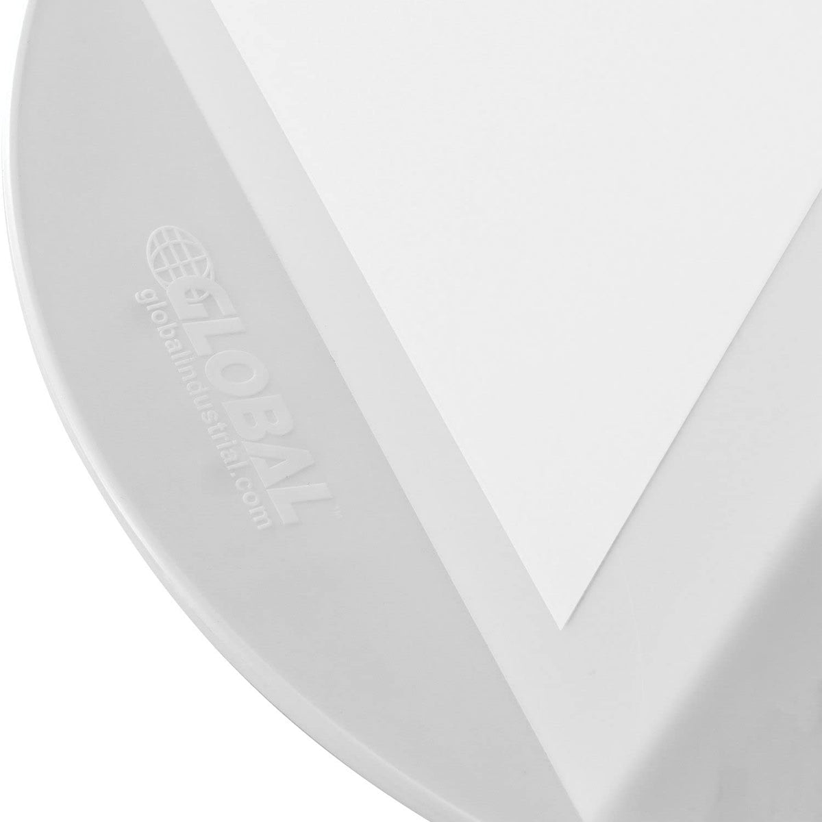 Inventory Control Cone with Dry Erase Decals by Global Industrial – Polypropylene, White, Pack of 5, Model White-DE