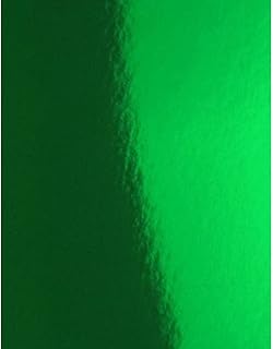 Hygloss Mirror Board Sheets, Green 8.5x11 – 5 Pack | Reflective Craft Paper for School Projects, Signs & DIY Décor | Shiny, Durable Poster Board for Eye‑Catching Displays