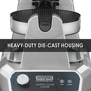 Waring Single Waffle Cone Maker / Silver / 1 Commercial Waffle Makers