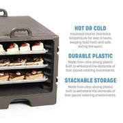 Carlisle FoodService Products Brown / 7 Sheet Pan Capacity / Modern Food & Dish Transport