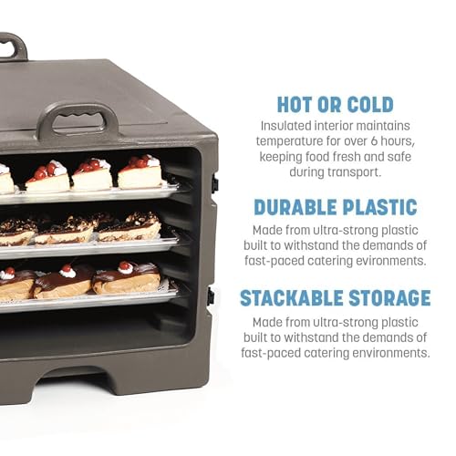 Carlisle FoodService Products Brown / 7 Sheet Pan Capacity / Modern Food & Dish Transport