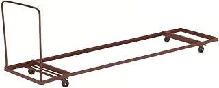 National Public Seating Folding Table Dolly - Dark Brown, 74in.Lx 31in.W x 43in.H, Model Number DY-3072