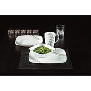 Corelle White / 16-Piece / Simple Sketch Dinnerware Sets