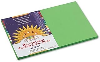 Prang SunWorks : SunWorks Construction Paper, Heavy, 12 x 18, Bright Green, 50 Sheets, -:- Sold as 1 PK by Sunworks