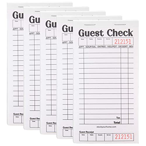 Stock Your Home 5 Pack / Blue / 5 Guest Checks
