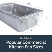 PanSaver 1 Count (Pack of 1) / Pan Liner / Half Pan - Medium and Deep Cookware