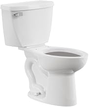 American Standard 2467100.020 Cadet 2-Piece Toilet with 12-In Rough-In, Elongated Front, 1.6 GPF, White