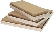 PacknWood 210NOAHLID39 15.05 x 11.9 x 2.3 in. Kraft Cardboard Lid White - 50 Piece