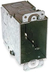 RACO Electrical Box, Switch, 3x2x3-1/2 in., Steel, Gray, Water Repellent