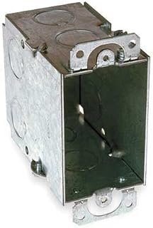RACO Electrical Box, Switch, 3x2x3-1/2 in., Steel, Gray, Water Repellent