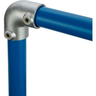 90° Elbow by Kee Safety – 1.5"L x 1.5"W x 3"H, Galvanized Iron, Gray, Model 15-6