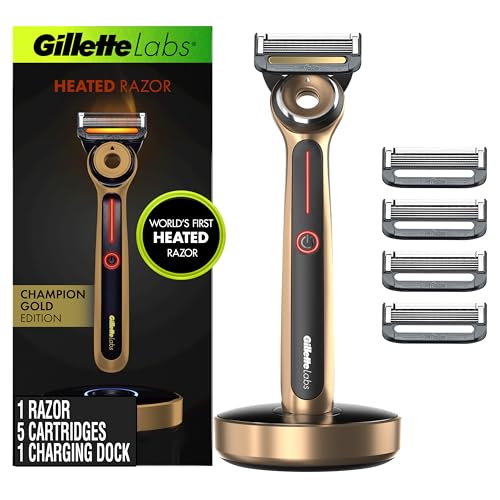 Gillette Gold Heated Razor Kit / 1 Count (Pack of 1) / N/A Cartridge Razors