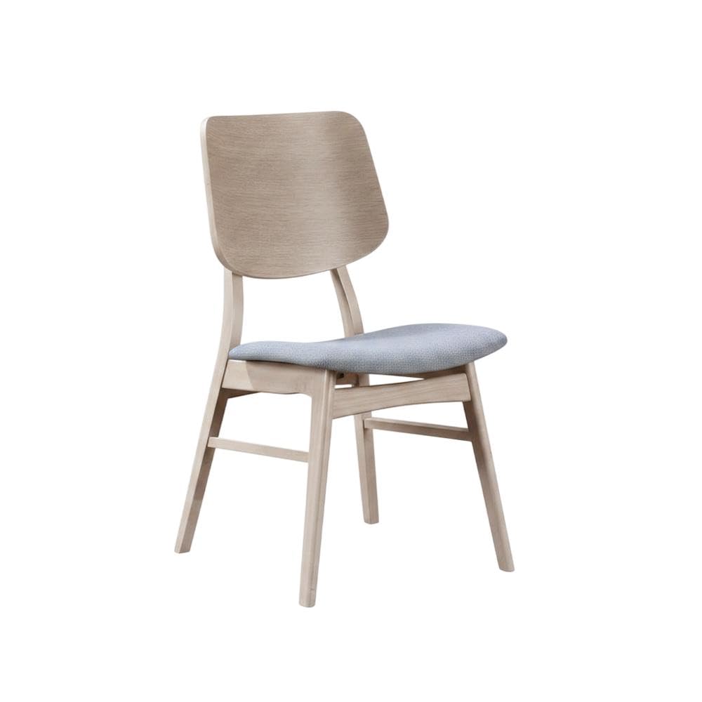 Fabric-Upholstered Wood Dining Chairs Set of by Starlight Canyon Home – Solid + Manufactured Wood, Foam, Fabric (Polyester), Grey, Pack of 6