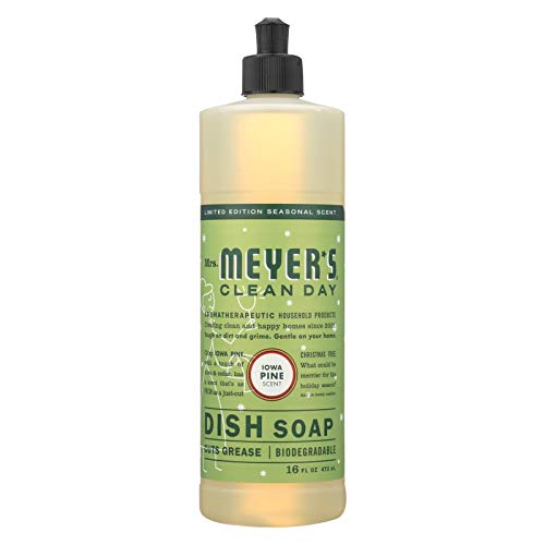 Mrs. MEYER'S 16 Fl Oz (Pack of 6) / Iowa Pine / No color Dish Soap