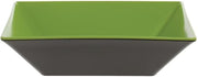 G.E.T. ML-247-G/BK Square Serving Bowl, 2.5 Quart, Green/Black