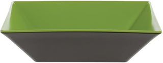 G.E.T. ML-247-G/BK Square Serving Bowl, 2.5 Quart, Green/Black