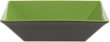 G.E.T. ML-247-G/BK Square Serving Bowl, 2.5 Quart, Green/Black