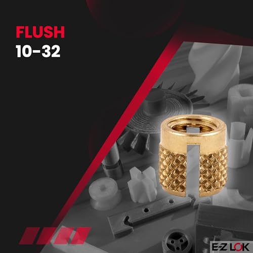 E-Z LOK 10-32 (Pack of 100) / One Size / Gold Press-In Inserts
