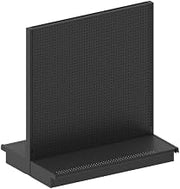 Lozier Double Sided Gondola Shelving Starter Kit 48x72x35 CHR Charcoal