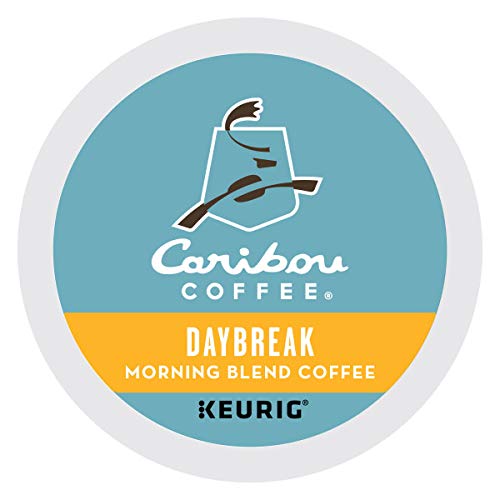 Caribou, Daybreak Morning Blend, Single-Serve Keurig K-Cup Pods, Light Roast Coffee, 96 Count (4 Boxes of 24 Pods) by Caribou Coffee – 1 Count (Pack of 96), Model 5000203112-96